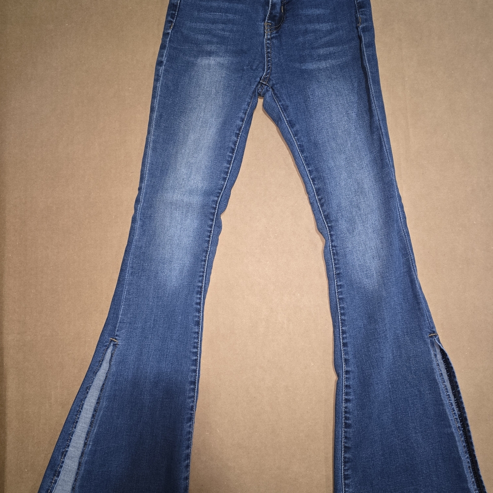 BAMBOO Dark Blue Flare Jeans
